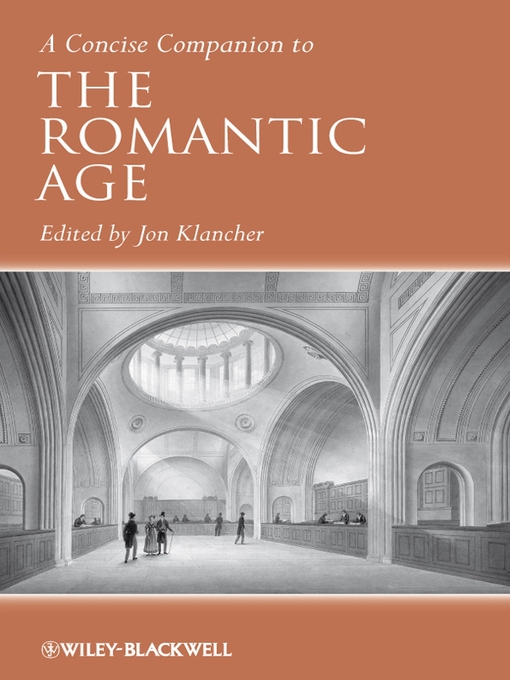 Title details for A Concise Companion to the Romantic Age by Jon Klancher - Available